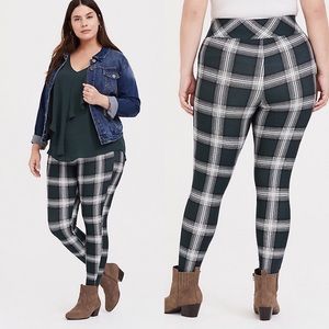 plaid slim pixie pant
